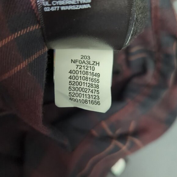The North Face Jacket Men's XL Black Fort Point Flannel Snap Reversible Shacket - Picture 11 of 12